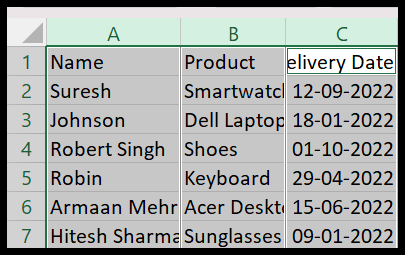 Cómo cambiar el ancho de la columna en Excel