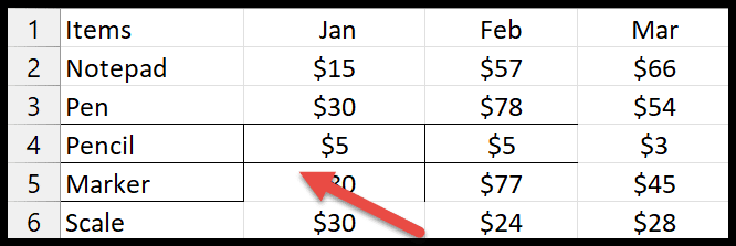 Cómo agregar borde en Excel