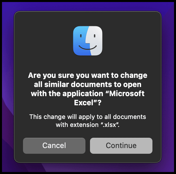 Cómo hacer que Excel sea el predeterminado en Mac