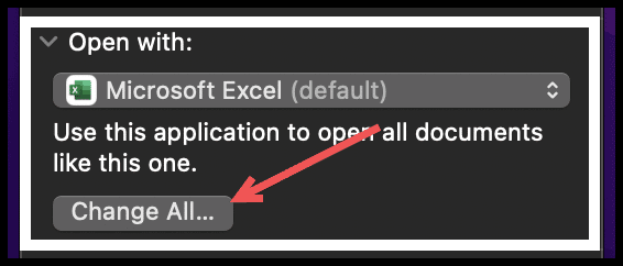 Cómo hacer que Excel sea el predeterminado en Mac