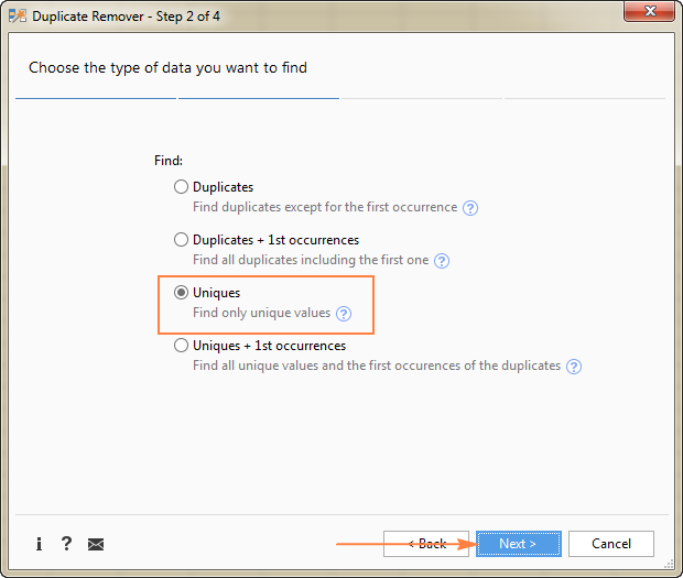 Obtenga una lista de valores únicos en Excel y extraiga filas únicas