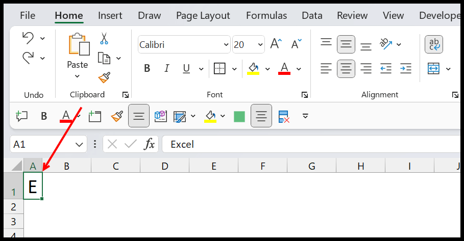 Cómo escribir (escribir) verticalmente en Excel