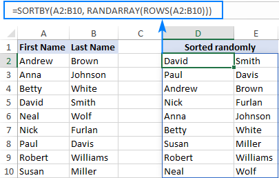 Función RANDARRAY de Excel: forma rápida de generar números aleatorios