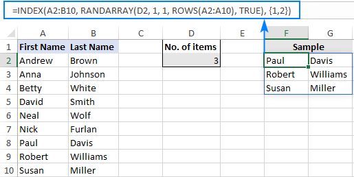 Función RANDARRAY de Excel: forma rápida de generar números aleatorios