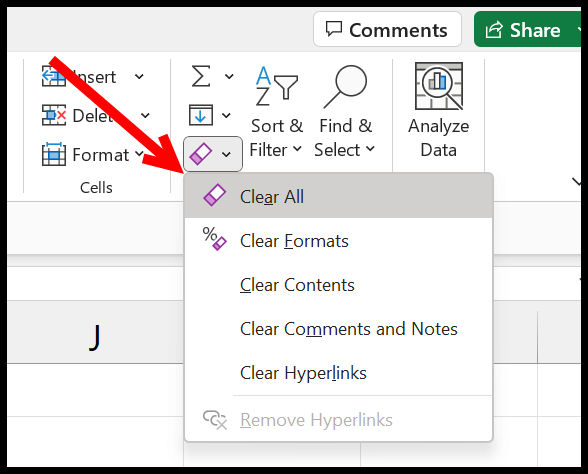 Cómo eliminar la lista desplegable (validación de datos) en Excel