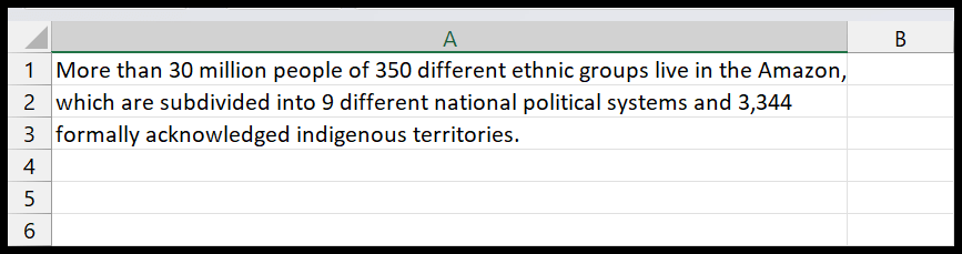 Cómo hacer un párrafo en una celda en Excel