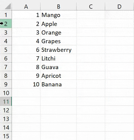 Eliminar una sola fila o varias filas en Excel