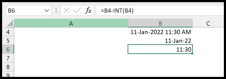 INT (función de Excel con ejemplo + archivo de muestra)