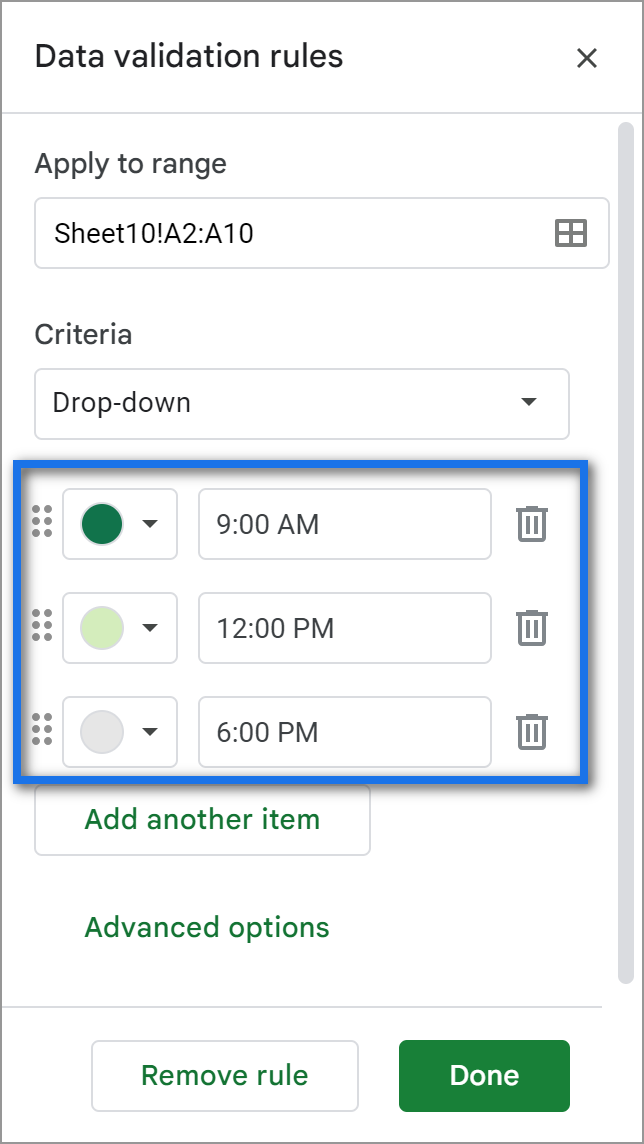 Fecha y hora en Google Sheets