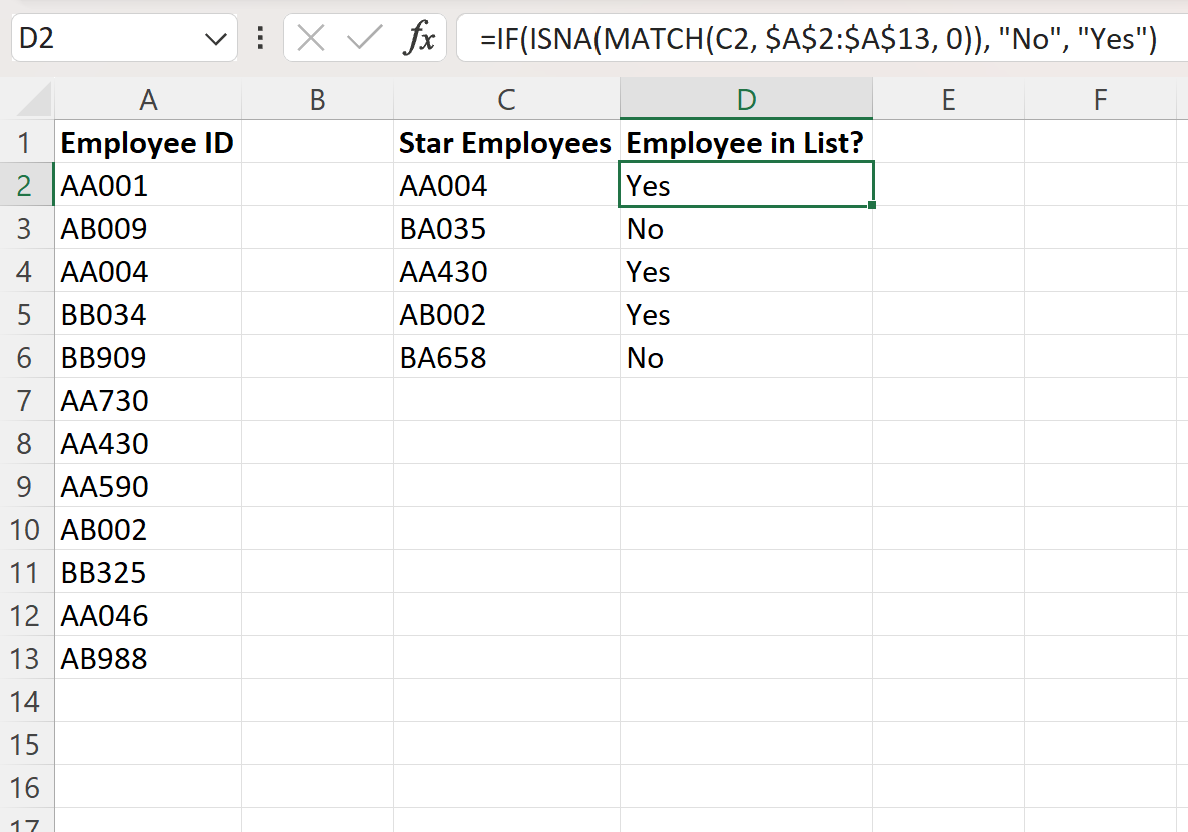 Cómo encontrar valor en una columna en Excel (2 métodos)