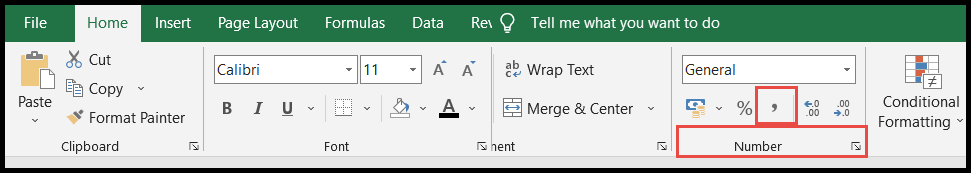 Cómo aplicar estilo de coma en Excel (tutorial paso a paso)