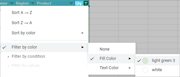 Filtrar datos en Google Sheets