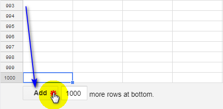 Agregue filas en Google Sheets, elimine, congele o desbloquee líneas