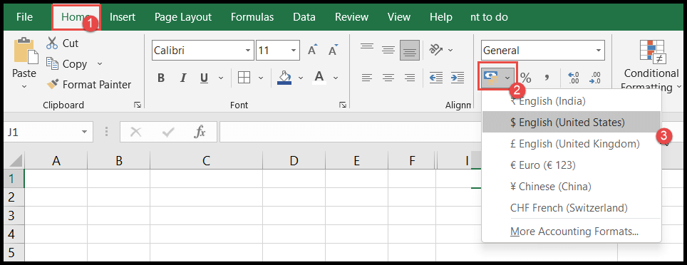 Cómo aplicar el formato de número de contabilidad en Excel