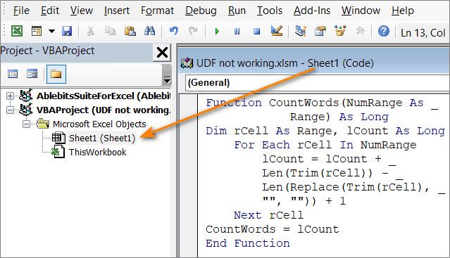 Excel UDF no funciona: problemas y soluciones
