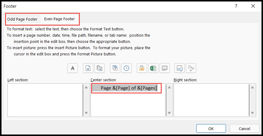 Cómo agregar un número de página en Excel
