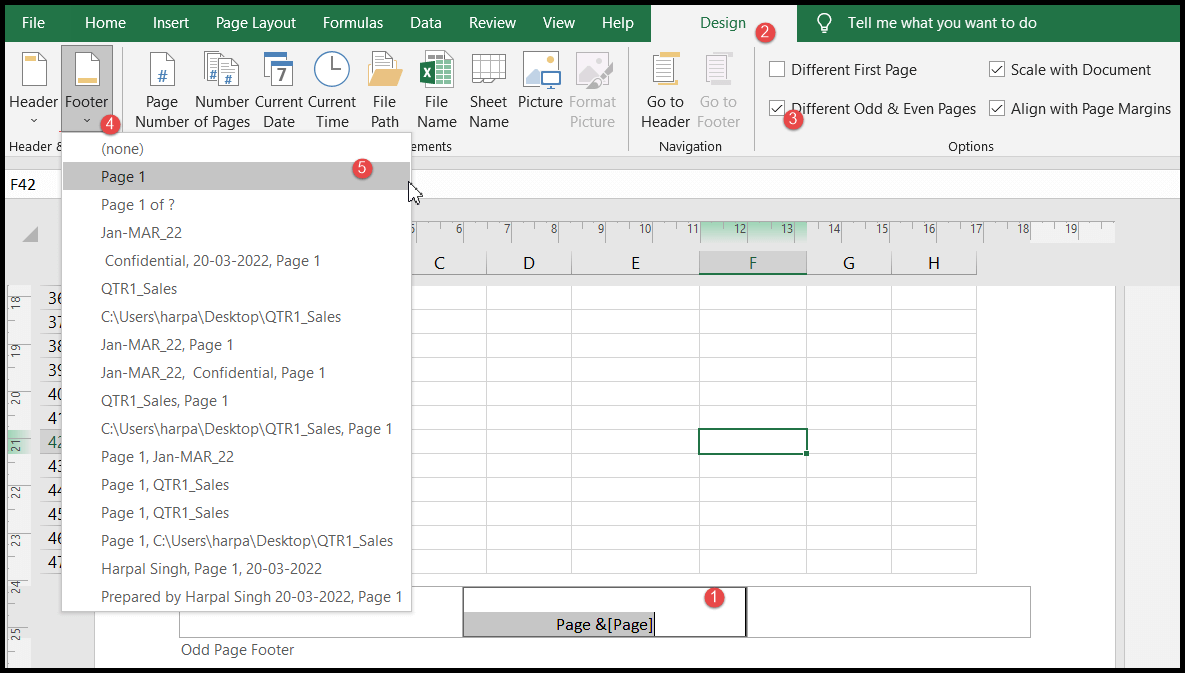 Cómo agregar un número de página en Excel