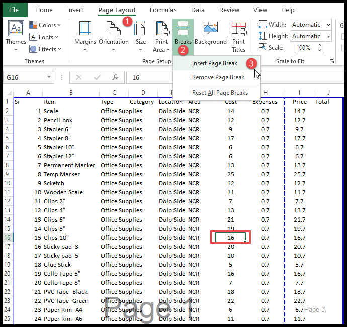Cómo eliminar el salto de página en Excel (esas líneas de puntos) Cómo eliminar el salto de página en Excel (esas líneas de puntos)