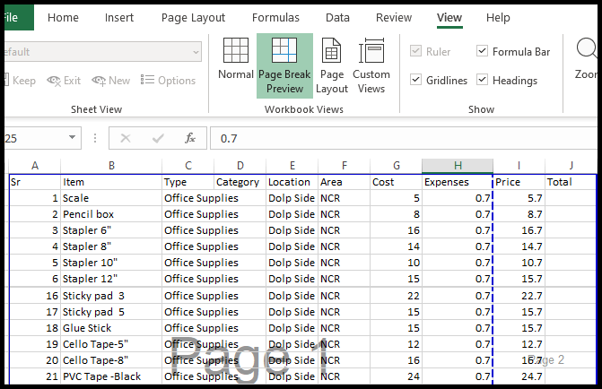 Cómo eliminar el salto de página en Excel (esas líneas de puntos) Cómo eliminar el salto de página en Excel (esas líneas de puntos)