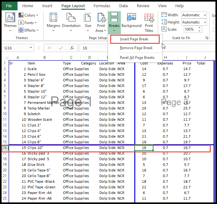 Cómo eliminar el salto de página en Excel (esas líneas de puntos) Cómo eliminar el salto de página en Excel (esas líneas de puntos)