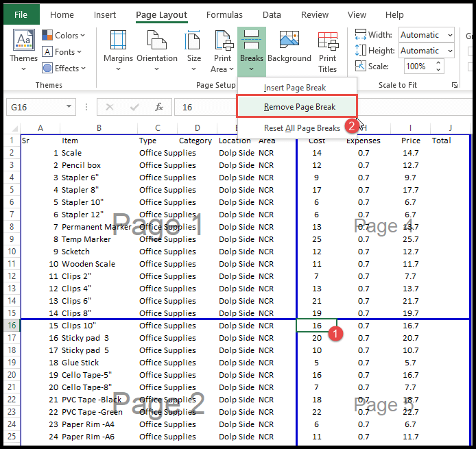 Cómo eliminar el salto de página en Excel (esas líneas de puntos) Cómo eliminar el salto de página en Excel (esas líneas de puntos)