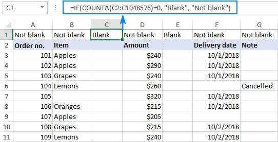 Cómo eliminar columnas en blanco en Excel