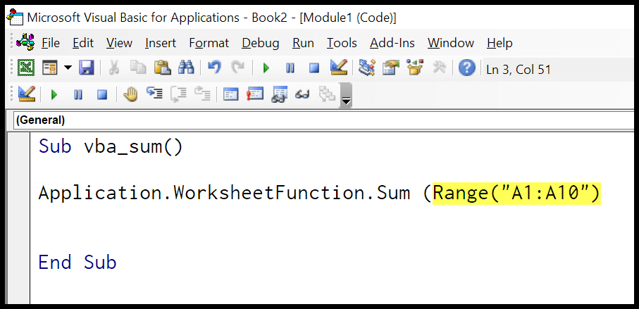 SUMA de Excel VBA (columna, rango dinámico, todas las celdas anteriores, celdas seleccionadas)