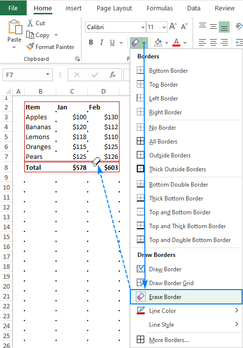 Cómo crear un borde de celda en Excel