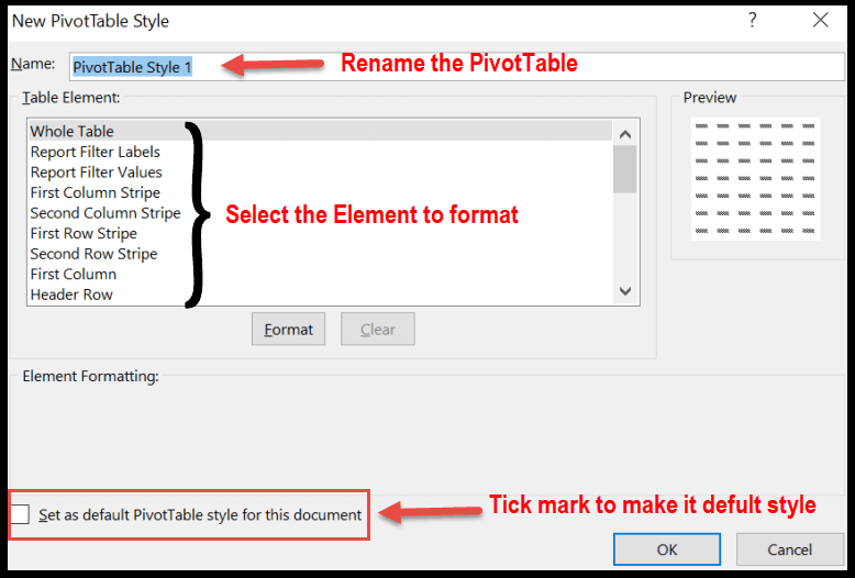 Formato de tabla dinámica