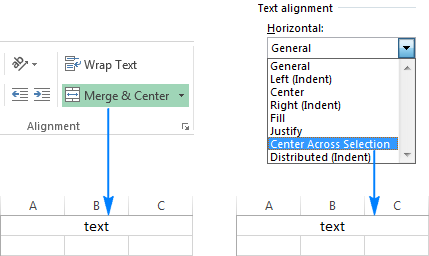 Cómo cambiar la alineación en Excel, justificar, distribuir y llenar celdas