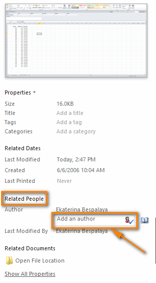 Cómo ver, cambiar y eliminar propiedades de documentos de Excel