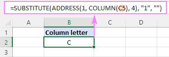 Cómo convertir el número de columna de Excel a letra