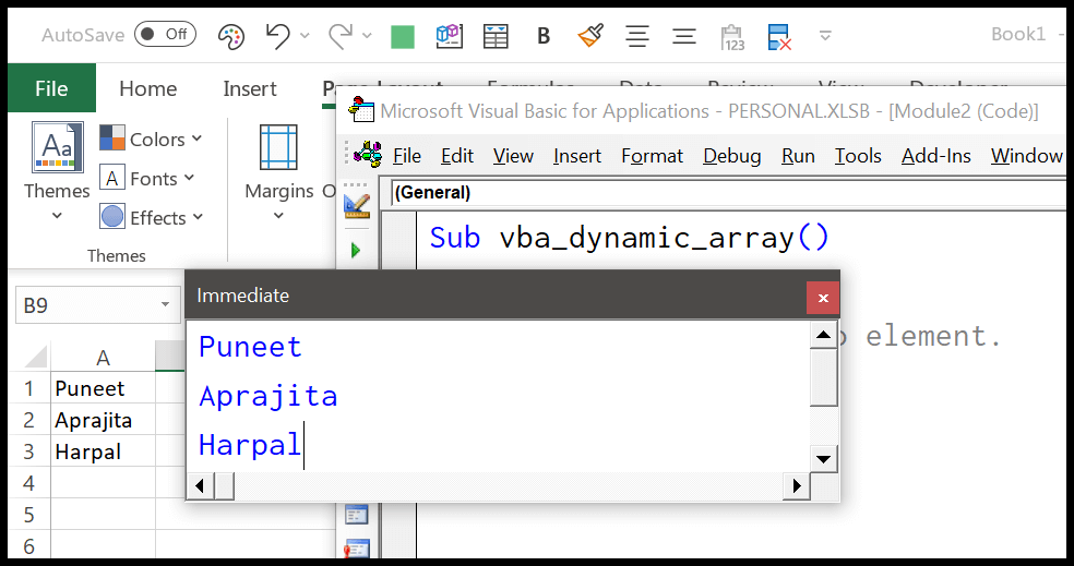Matriz dinámica de VBA (ReDim) – (Tutorial de VBA)