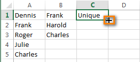 Compara dos columnas y elimina duplicados en Excel
