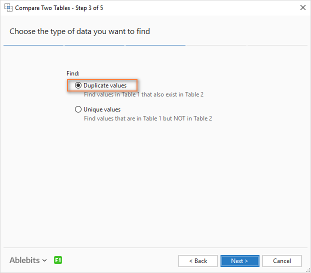 Compara dos columnas y elimina duplicados en Excel