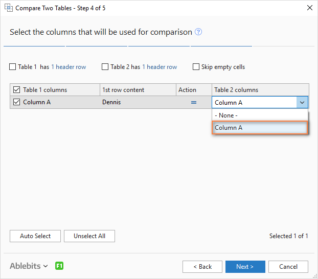 Compara dos columnas y elimina duplicados en Excel