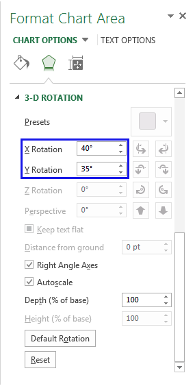 Rotar gráficos en Excel: gráficos de barras, de columnas, circulares y de líneas