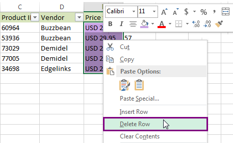 Cómo eliminar filas en Excel usando atajos o macro VBA