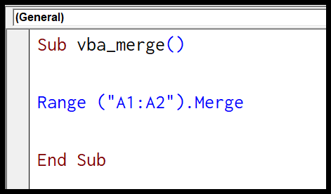 Fusionar celdas (rango y alineación central)