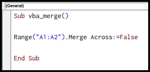 Fusionar celdas (rango y alineación central)