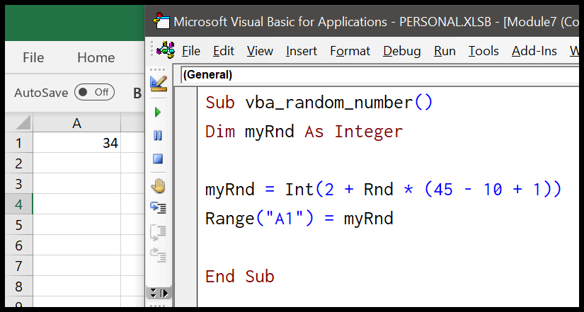 Generar números aleatorios | Tutorial de Excel VBA