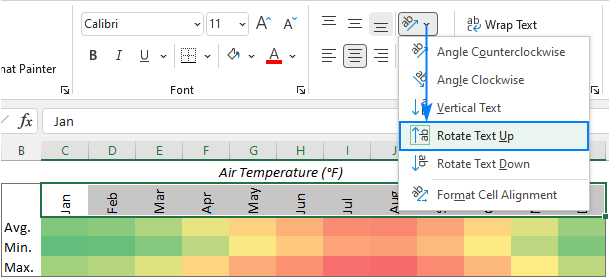 Cómo crear un mapa de calor en Excel: estático y dinámico