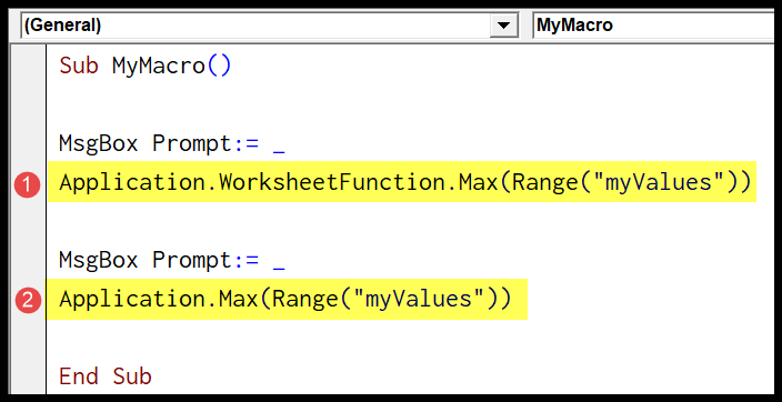 Función de hoja de cálculo de VBA (cómo utilizar funciones de Excel en un código VBA)