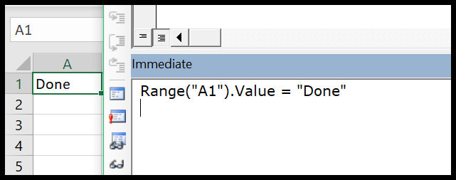 Ventana inmediata de VBA (Debug.Print)
