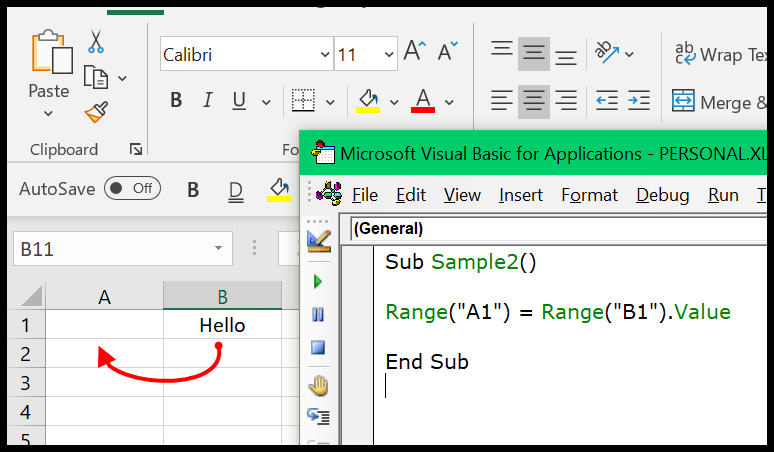 VBA ingresa valor en una celda (establecer, obtener y cambiar)