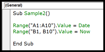 VBA ingresa valor en una celda (establecer, obtener y cambiar)
