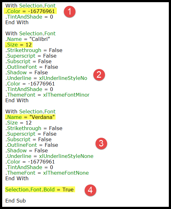 Grabar una macro (Grabadora de macros)