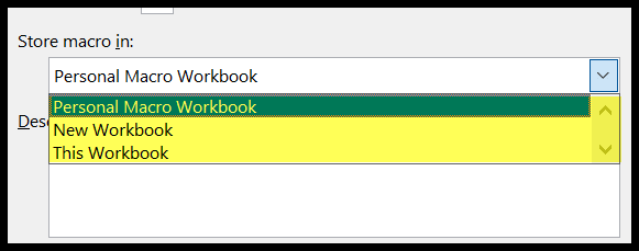 Grabar una macro (Grabadora de macros)