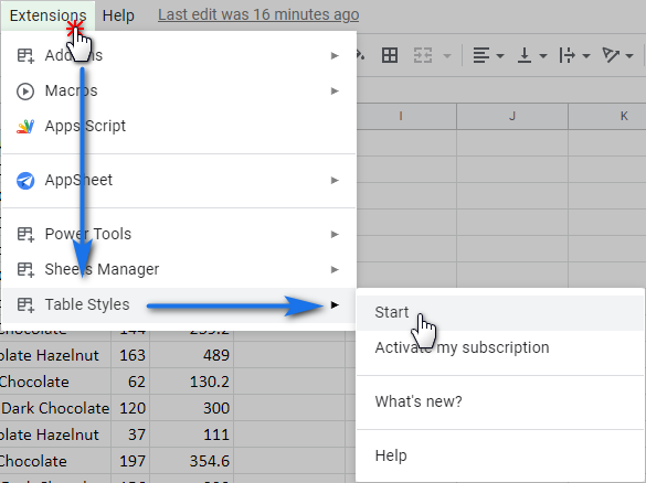 Formas rápidas de mover, ocultar, aplicar estilo y cambiar filas en Google Sheets