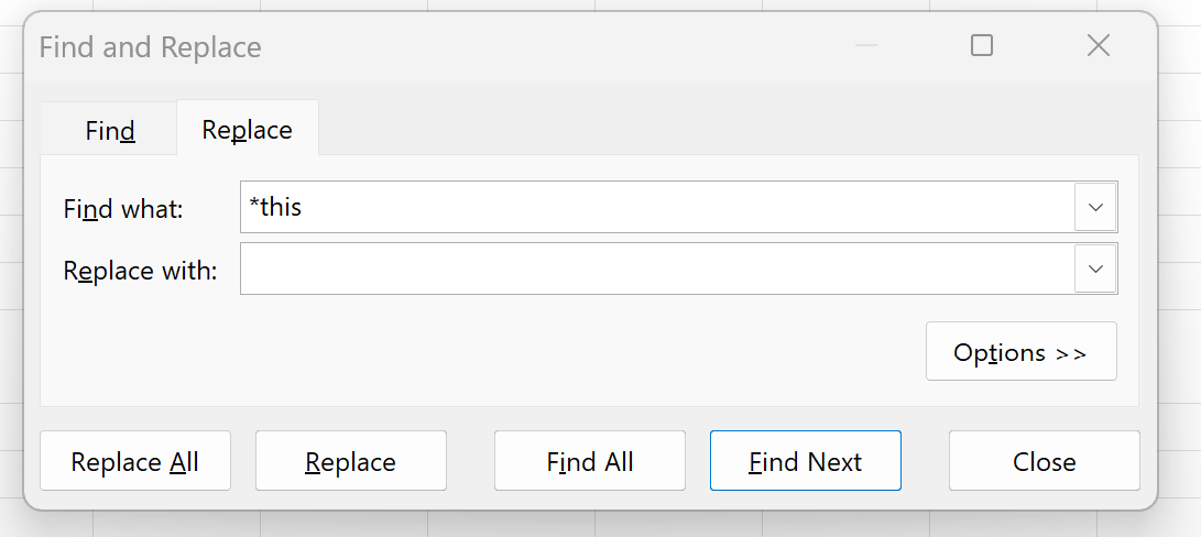 Excel: cómo utilizar Buscar y reemplazar con comodines